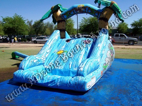 Dual lane toddler water slide rental for small kids Phoenix, Scottsdale Arizona